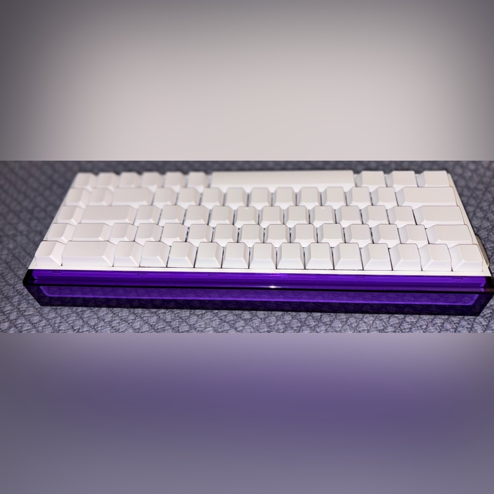 Wireless White/purple Keyboard